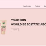 Cosmetic Landing page in HTML, CSS, and JavaScript