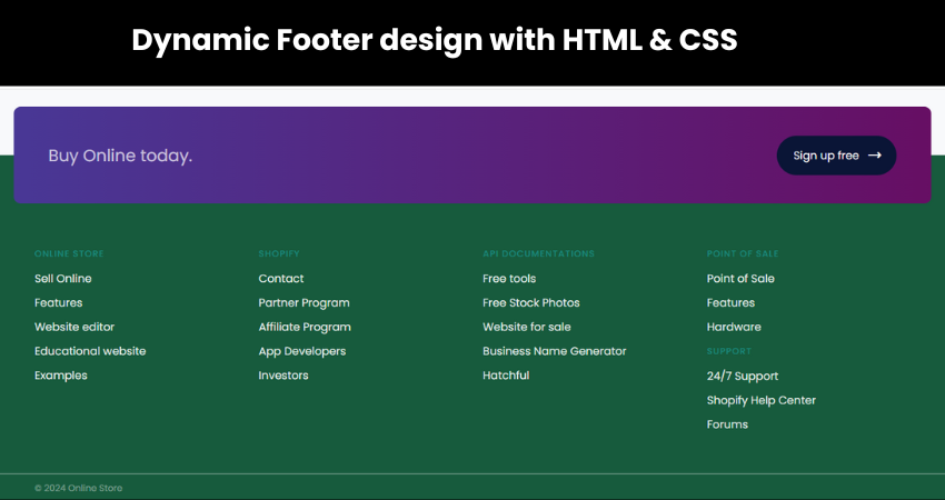 Dynamic Footer