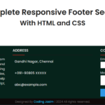 Complete Responsive Footer Section