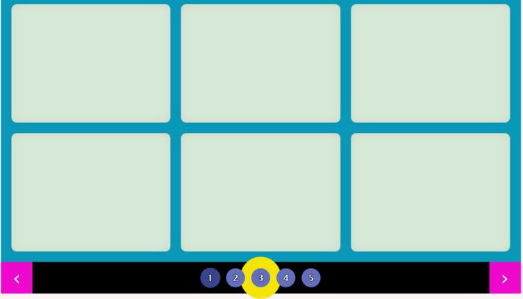 Trendy Pagination with HTML and CSS