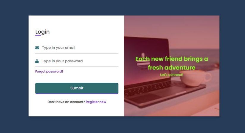 Responsive Login and Registration form with foldable effect