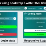 Latest Navbar using Bootstrap 5 with HTML CSS & JavaScript