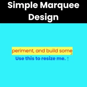 Horizontal Marquee